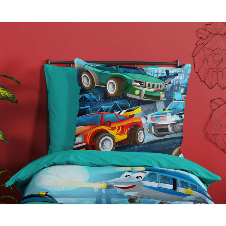 Guten Morgen Guten Morgen Kinderbecher Rennen 135x200 cm