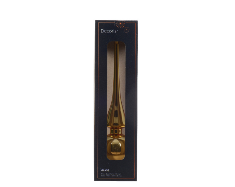 Decoris Spitzenglas Goldglanz 26cm