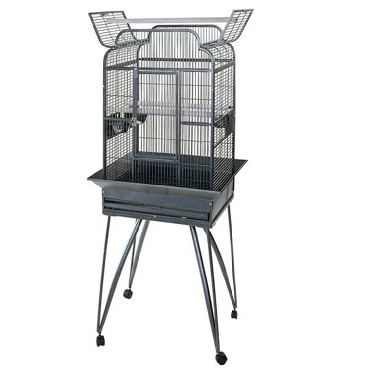 Starke starke Papagei Cage Villa Andrea 68x55x160 cm Silbergrau 93022
