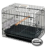 Starker starker Reisekäfig für Vögel Licht 33x45x39 cm schwarz 99036 - afbeelding 1