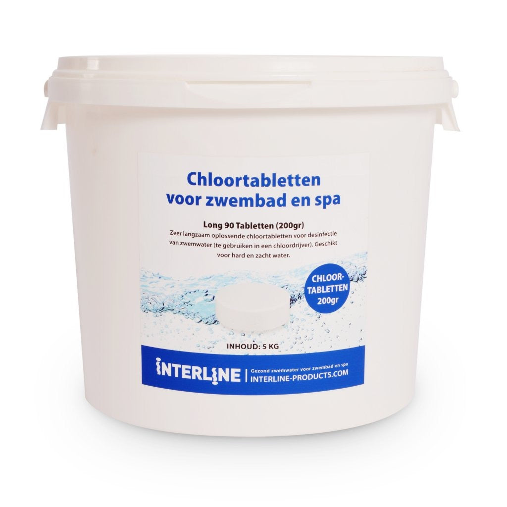 Interline -Chlor -Tabletten Long90 200 Gramm 5 kg