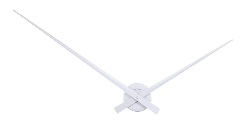 Nächste Zeit NEXTIME NE-2269ZI WALL Clock Slide. 85 cm, Aluminium, Silber, Hände