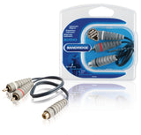 Bandridge Bandridge BAL4600 Subwoofer Kabel 2x RCA männliche RCA weiblich 0,20 m blau - afbeelding 1