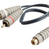 Bandridge Bandridge BAL4600 Subwoofer Kabel 2x RCA männliche RCA weiblich 0,20 m blau