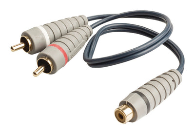 Bandridge Bandridge BAL4600 Subwoofer Kabel 2x RCA männliche RCA weiblich 0,20 m blau