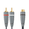 Bandridge Bandridge BAL4600 Subwoofer Kabel 2x RCA männliche RCA weiblich 0,20 m blau