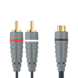 Bandridge Bandridge BAL4600 Subwoofer Kabel 2x RCA männliche RCA weiblich 0,20 m blau - afbeelding 4