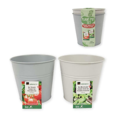 Andere Marken wachsen Set Emmer Bio Tomaten und SLA