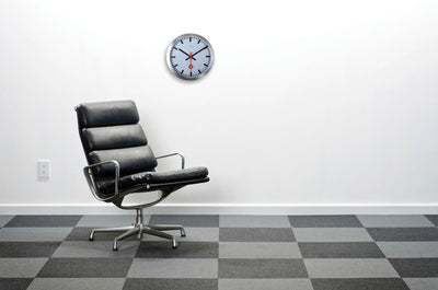 Nächste Zeit NEXTIME NE-3999AR WALL-TOCK-Schleife. 35 cm, gebürstetes Aluminium, #039;