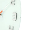 Nächste Zeit NEXTIME NE-8817WI WALL Clock Slide. 30 x 3,5 cm, Glas, weiß, 'edelrunde'