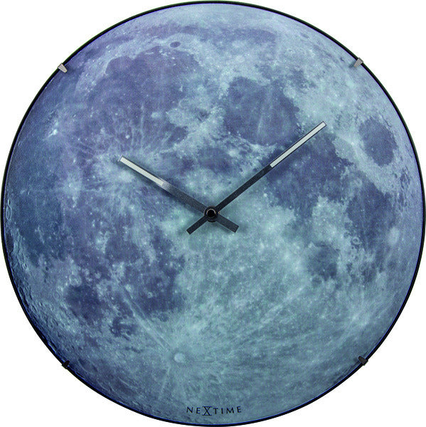 Nächste Zeit NEXTIME NE-3164 WALKTOCK-RIEB. 35 cm, Glühbirnenglas, "Blue Dome"