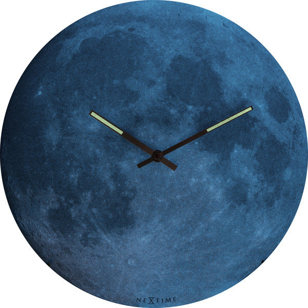 Nächste Zeit NEXTIME NE-3164 WALKTOCK-RIEB. 35 cm, Glühbirnenglas, "Blue Dome"