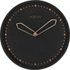 Nächste Zeit NEXTIME NE-3197 SWW WALL Clock Slide. 35 cm, Polyresin, schwarz
