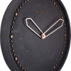Nächste Zeit NEXTIME NE-3197 SWW WALL Clock Slide. 35 cm, Polyresin, schwarz