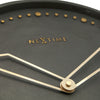 Nächste Zeit NEXTIME NE-3197 SWW WALL Clock Slide. 35 cm, Polyresin, schwarz
