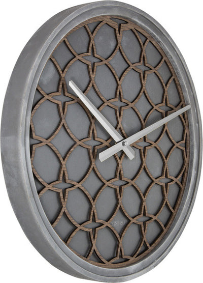 Nächste Zeit NEXTIME NE-3212BR WACK CRACK. 39,5 cm, Polyresin Wood, grau