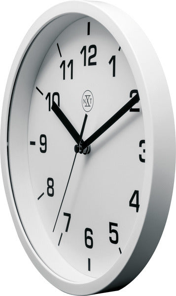 Nächste Zeit Weitere NX-7321WI Wanduhr NXT-Durchmesser 20 cm Kunststoff weiß, weißes Zifferblatt