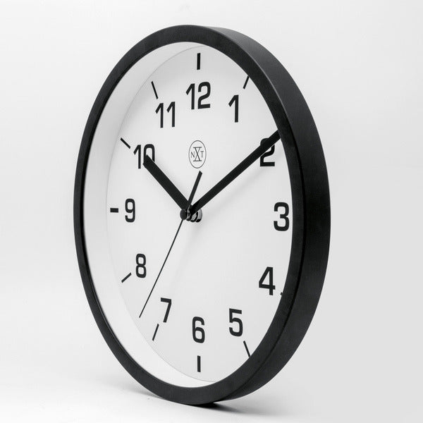 Nächste Zeit Weitere NX-7321WW Wanduhr NXT-Durchmesser 20 cm Kunststoff schwarz, weißes Zifferblatt