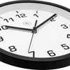 Nächste Zeit Weitere NX-7321WW Wanduhr NXT-Durchmesser 20 cm Kunststoff schwarz, weißes Zifferblatt