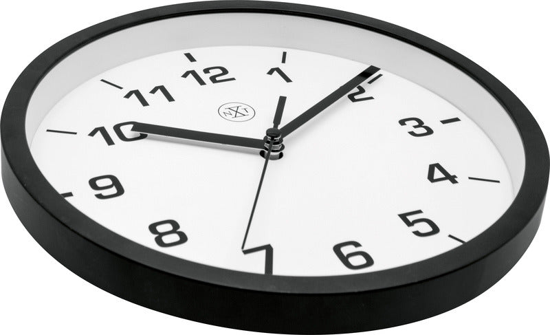 Nächste Zeit Weitere NX-7321WW Wanduhr NXT-Durchmesser 20 cm Kunststoff schwarz, weißes Zifferblatt