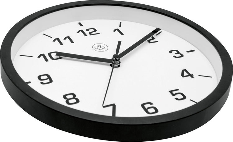Nächste Zeit Weitere NX-7321WW Wanduhr NXT-Durchmesser 20 cm Kunststoff schwarz, weißes Zifferblatt