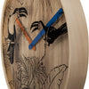 Nächste Zeit NEXTIME NE-3230 Wanduhr Tropica Ø40 Holz