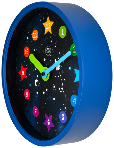 Nächste Zeit Weitere NX-7356 Wanduhr NXT Apollo Dia 30cm Kunststoff Blau