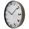 Nächste Zeit NEXTIME NE -3289GS Metallwanduhr 40 cm -Quiet Uhr Metallreflexion