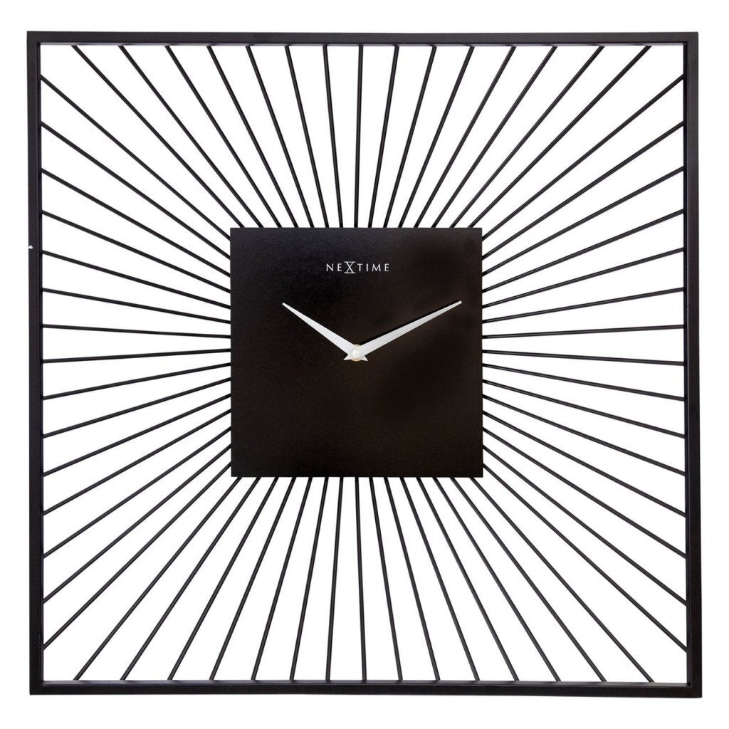 NEXTIME WALKTOCK Square 45x45x15 cm Black Metall