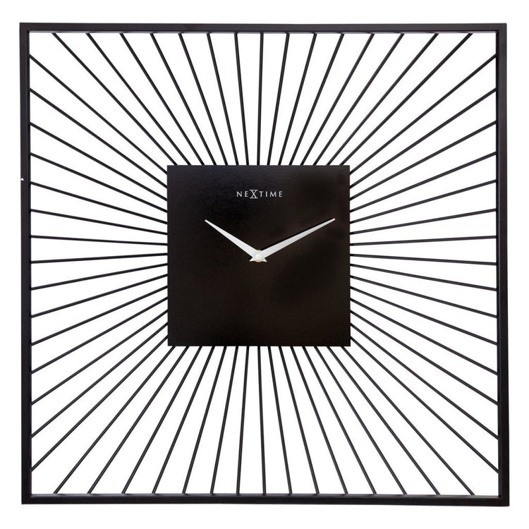 NEXTIME WALKTOCK Square 45x45x15 cm Black Metall