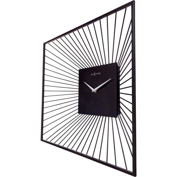 NEXTIME WALKTOCK Square 45x45x15 cm Black Metall