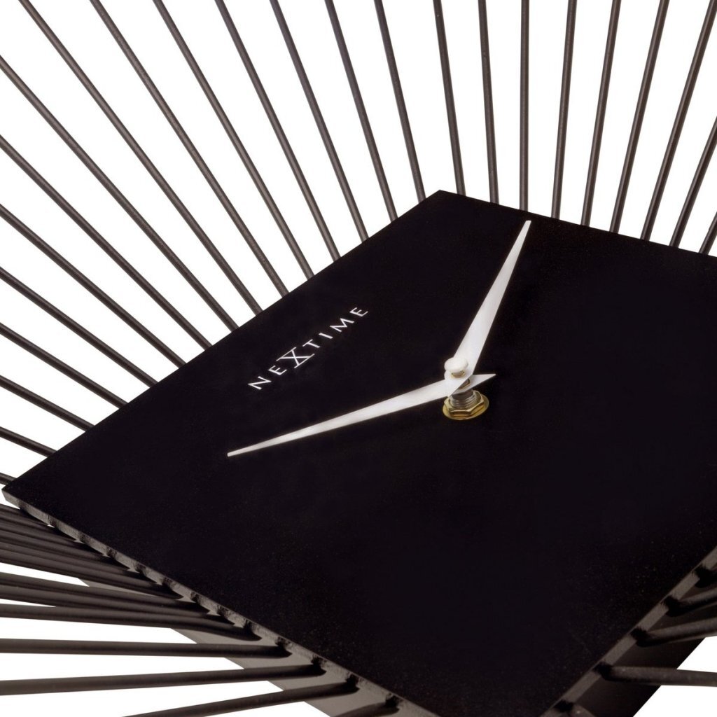 NEXTIME WALKTOCK Square 45x45x15 cm Black Metall
