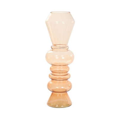 Leichte und lebendige Vase aus Glas ø13,5xh44,5cm