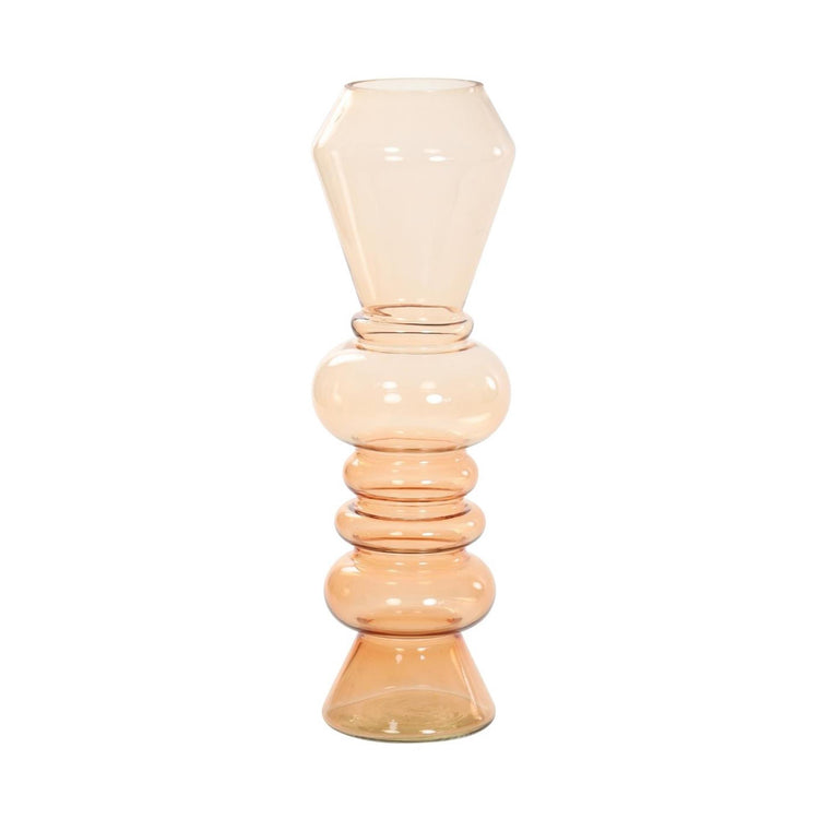 Leichte und lebendige Vase aus Glas ø13,5xh44,5cm