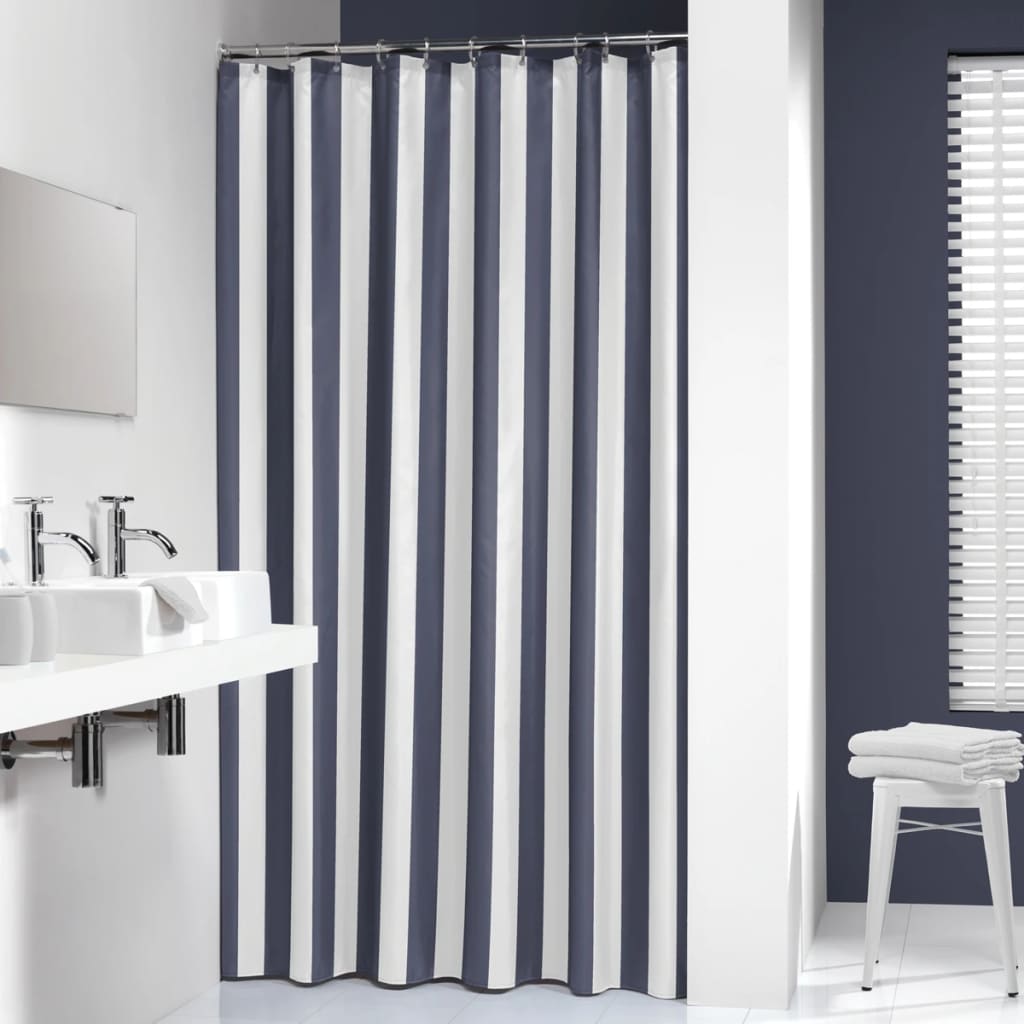 Dichtungsfäle Dichtungsfell Duschvorhang Linje 180 cm Blau 233011324
