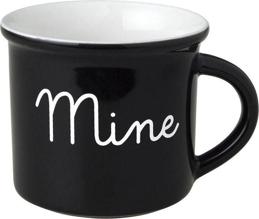 Niederländische Rose Dutch Rose Black White Cup Mine schwarz