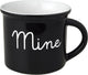 Niederländische Rose Dutch Rose Black White Cup Mine schwarz