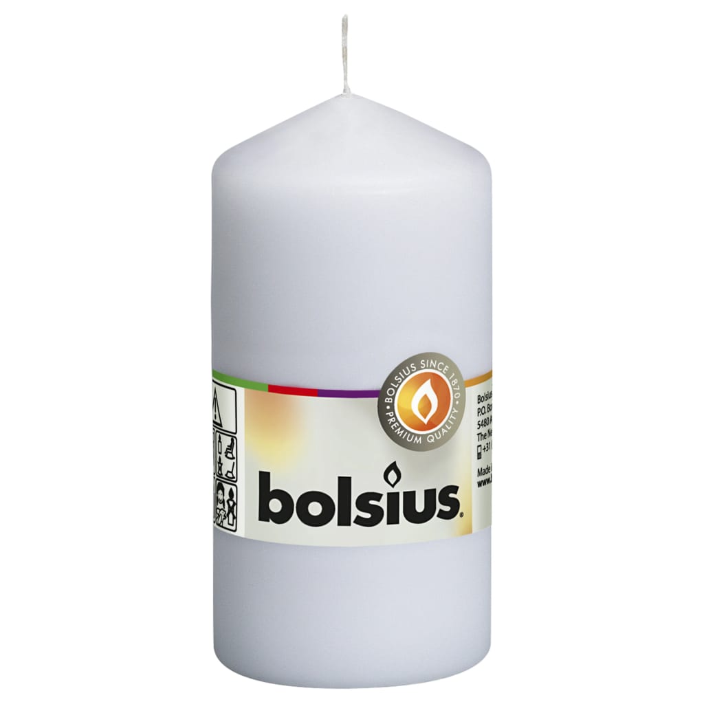 Bolsius Bolsius Stollen Kerzen 10 Stcs 120x58 mm Weiß