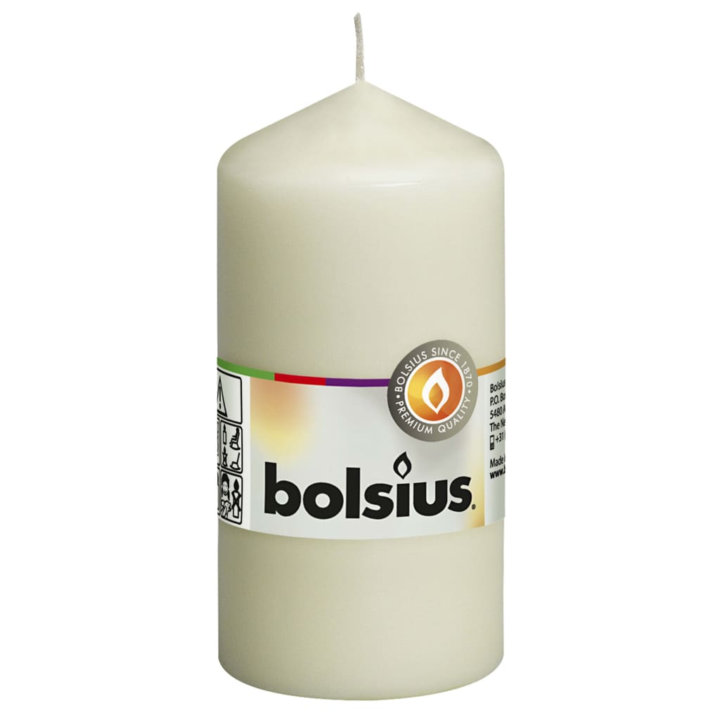Bolsius Bolsius Stubkerzen 10 PCs 120x58 mm Elfenbein