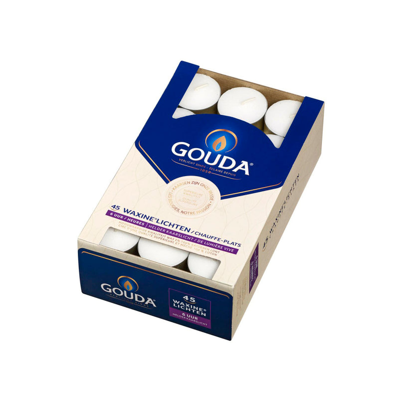 Gouda Gouda Teelights 45 Stücke weiß