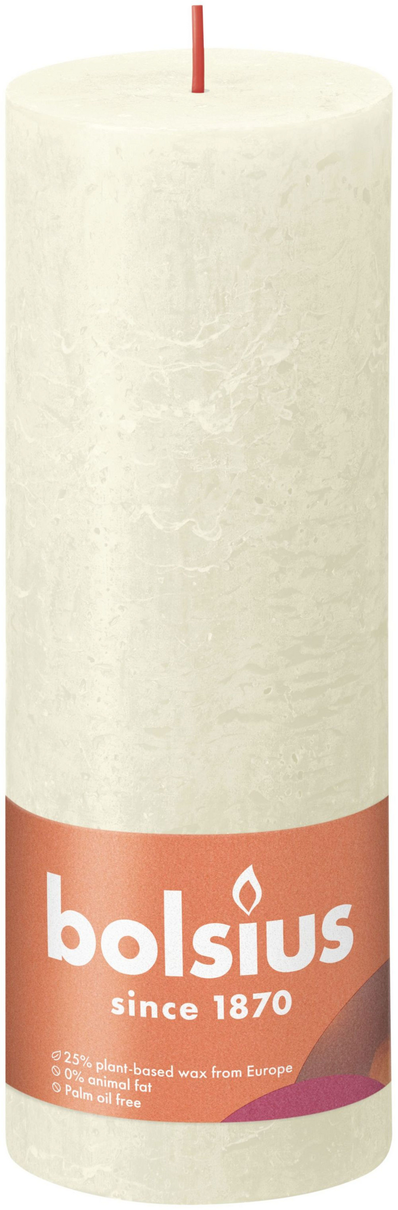 Bolsius Stub Kerze rustikale weiche Perle 190x68 mm