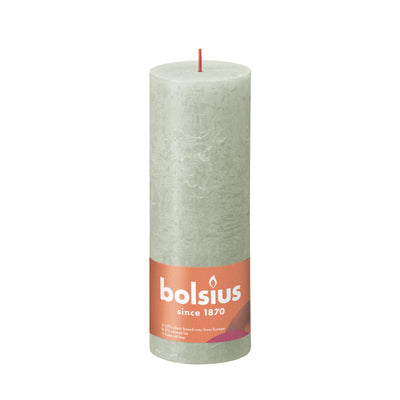 Bolsius Bolsius rustikaler Stubkerze Hellgrün 19x6,8 cm