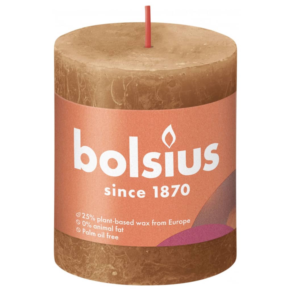Bolsius Bolsius Stollen Shine 4 St rustikal 80x68 mm Gewürzbraun