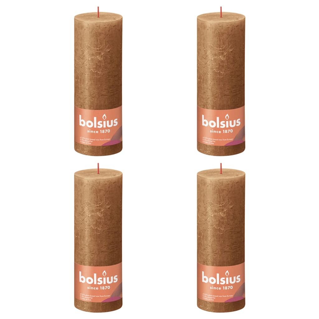 Bolsius Bolsius Stollen Shine 4 St. Rostiek 190x68 mm Gewürz braun
