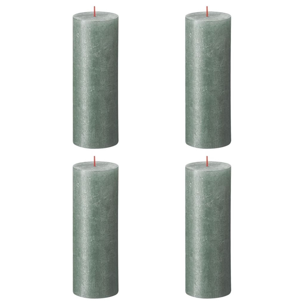 Bolsius Bolsius Stollen Schimmer 4 St. Rostiek 190x68 mm Oxidblau