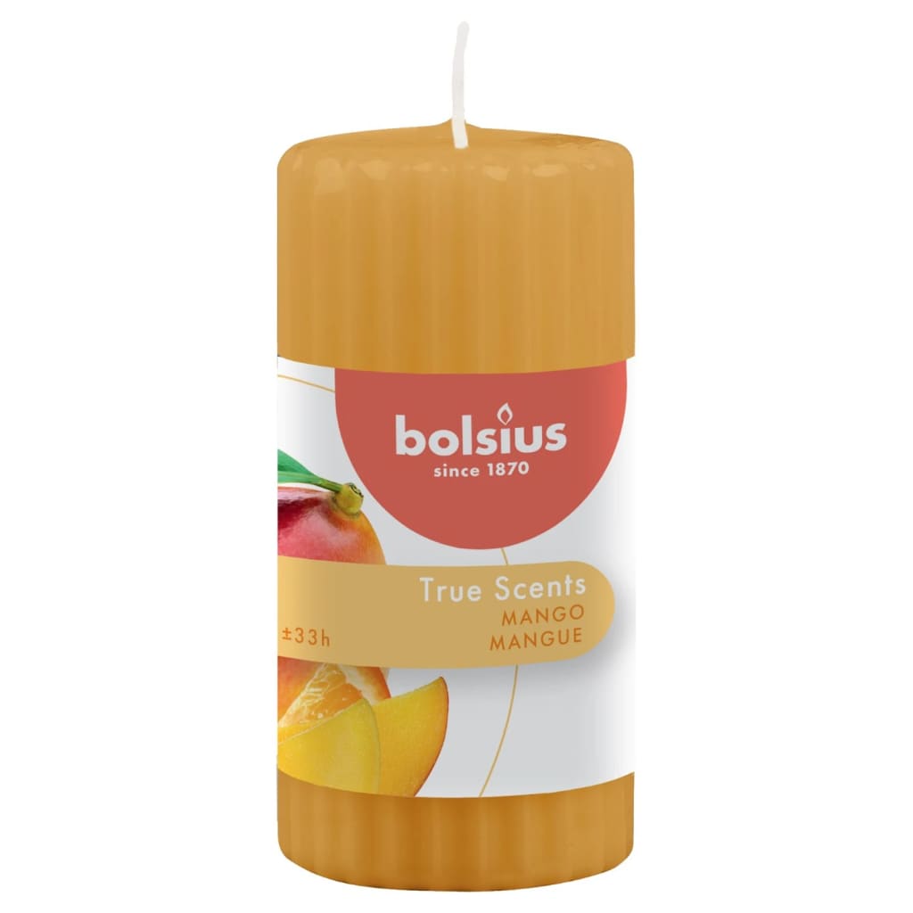 Bolsius Bolsius Duft Kerzen Rippen 6 St. Mango 120x58 mm