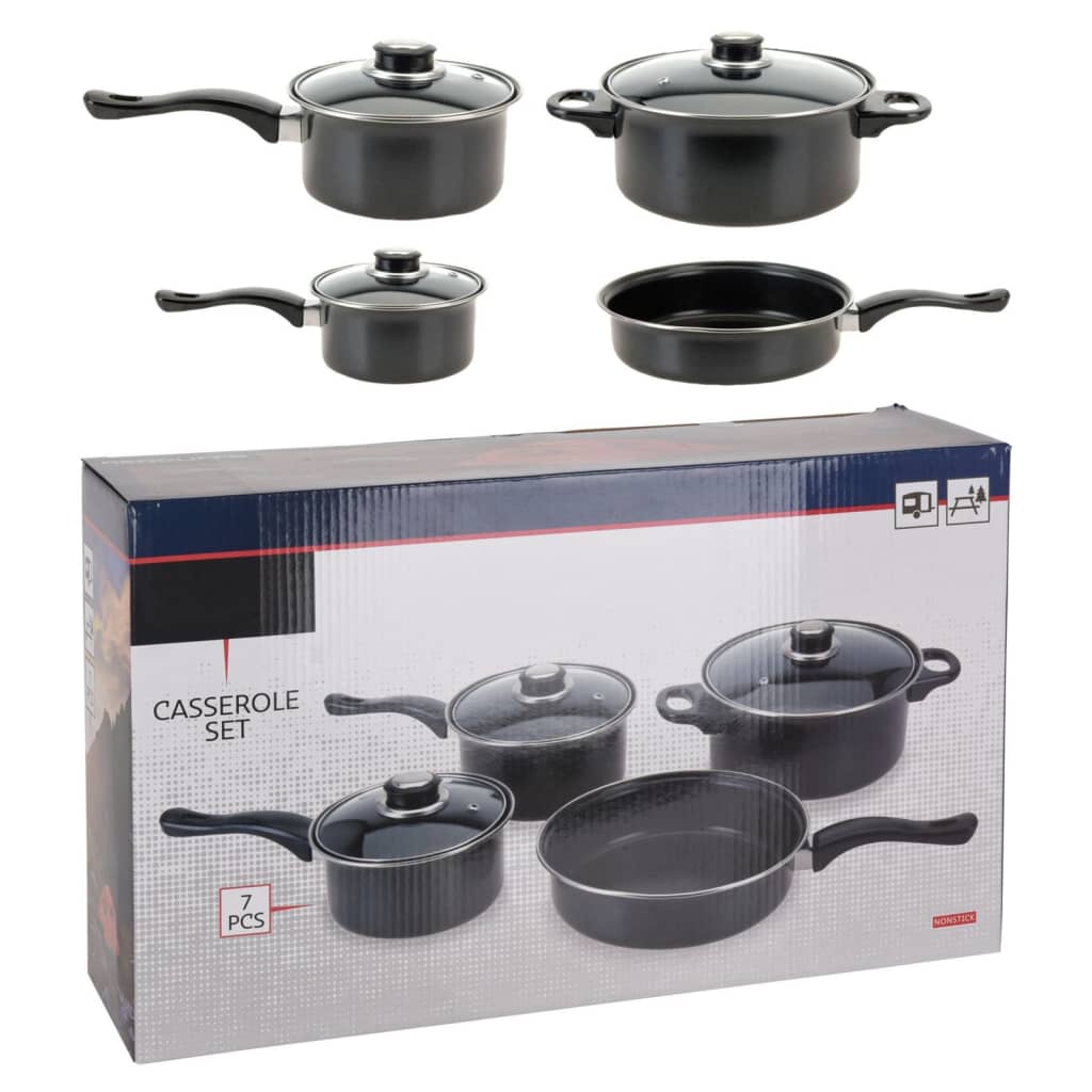 Ausgezeichnete Houseware Houseware 7-Teile Kochpfanne Set Anti-Stick-Beschichtung
