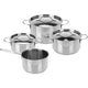 Ausgezeichnete Houseware Houseware 7-Teile Kochpfanne Set 6 mm Edelstahl