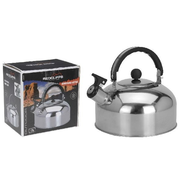 Basic Redcliffs Pfeifkessel, 2 l, Edelstahl