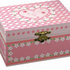 Schmuckschatulle rosa Herz mit Blumen
